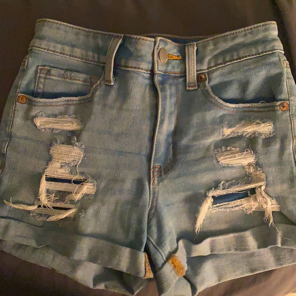 aeropostale blue jean shorts size 2 originally $25